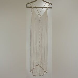 Women’s Forever 21 Cream Dress with Button Detail